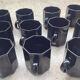 Large 11-cup coffee service Arcoroc vintage Esso collection