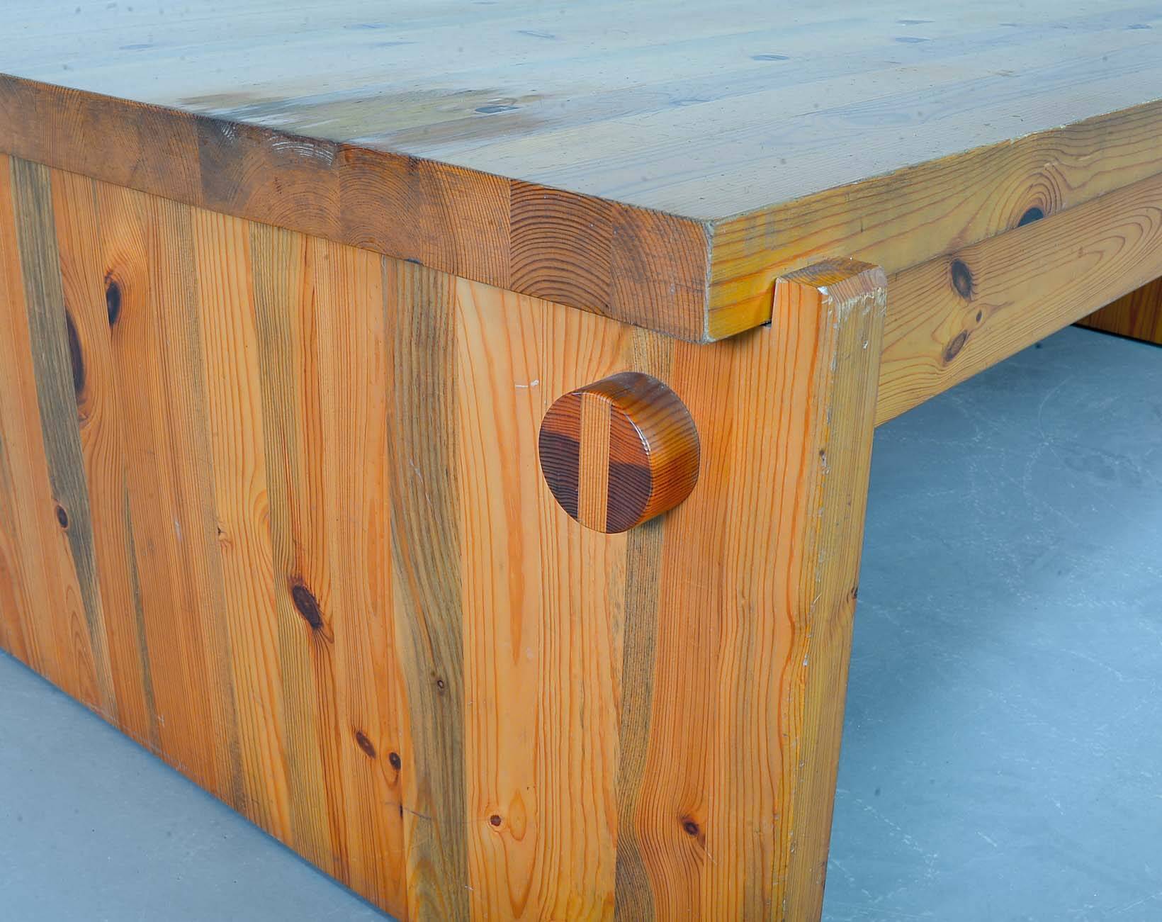 Yngve Ekstrom Scandinavian Design Pinewood Coffee Table Dymling for Swedese