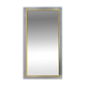 Large Mid-Century Belgo Chrome Mirror in Metal and Fumé Glass, Belgium 1980