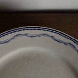 Set of 5 Tournai plates with twig neo-classical design, mid-19th century, ironstone.