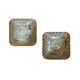 Square wall sconces ceiling light amber glass gold
