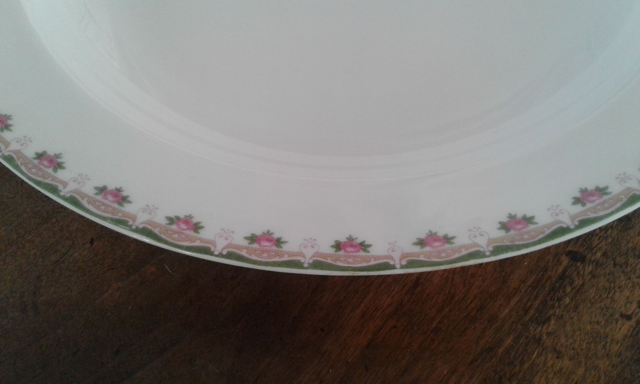 Dish rond creux, porcelain limoges
