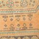2x5 Turkish Vintage Runner Rug: Light Orange Peach Handmade Carpet 75x170Cm