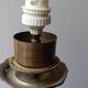 Blue opaline and bronze lamp base