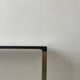 Console table in real brass and smoked glass, Italy 1970