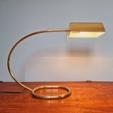Grande lampe de bureau en laiton, Cosack Leuchten, 1970