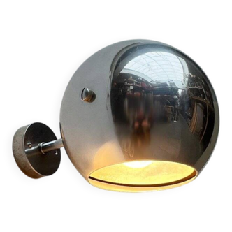 Wall lamp sphere model 48591 in mid-century Danish space style by Louis Poulsen, 1960s.