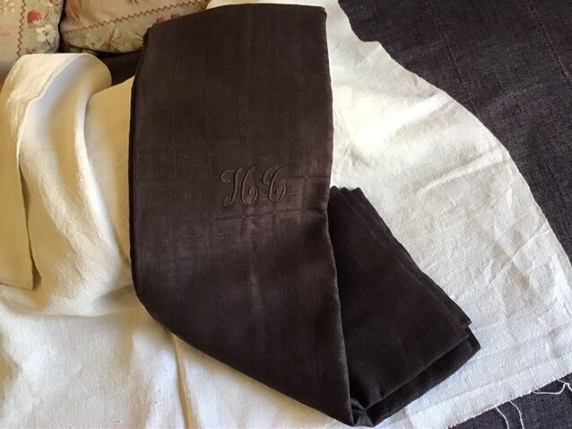 Linen case HC 180x150 purple brown