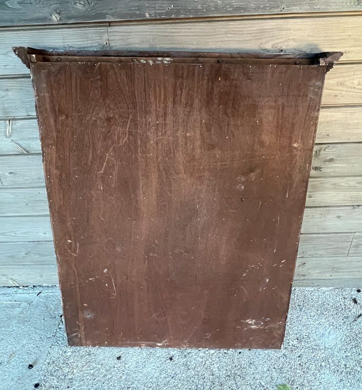 Antique wooden wall shelf