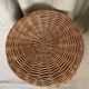Rattan storage pouffe from the 60s-70s.