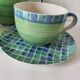 Portuguese tea service hand-painted ceramic