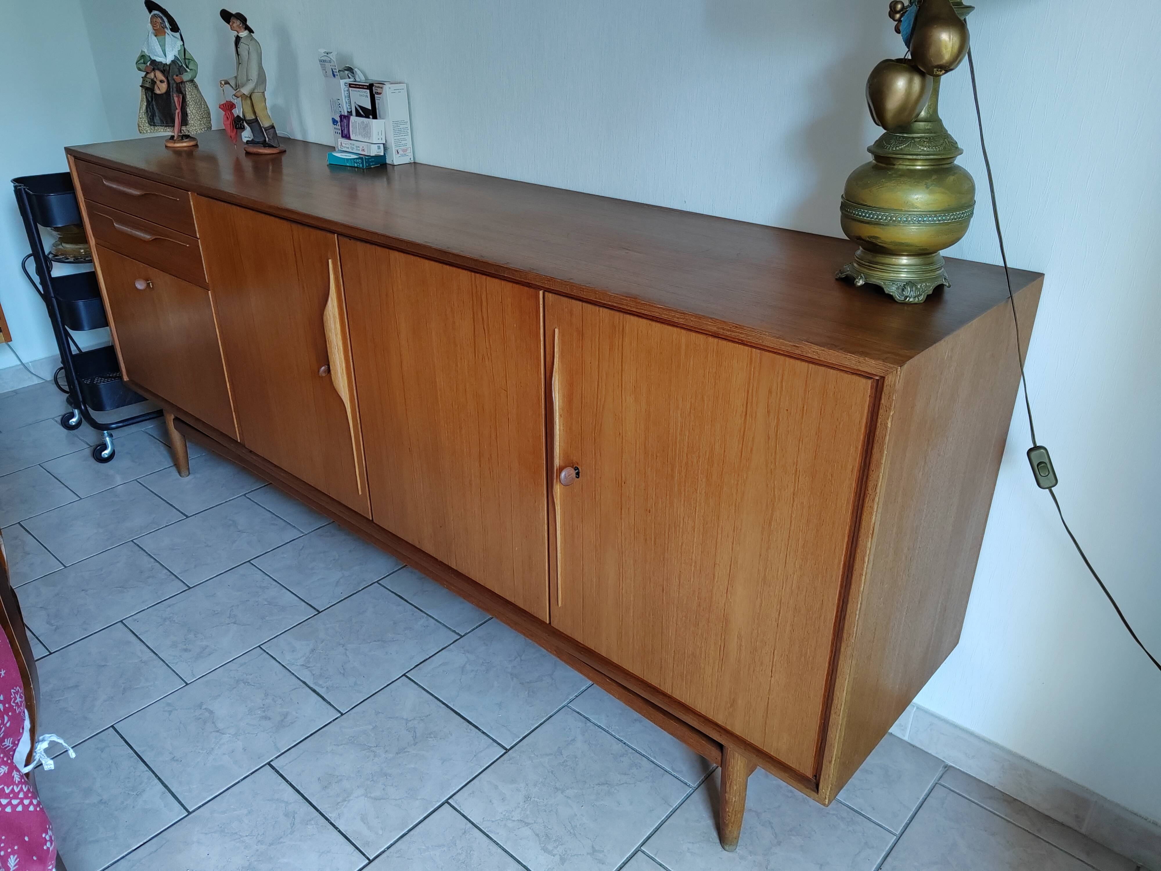 Swiss teak sideboard