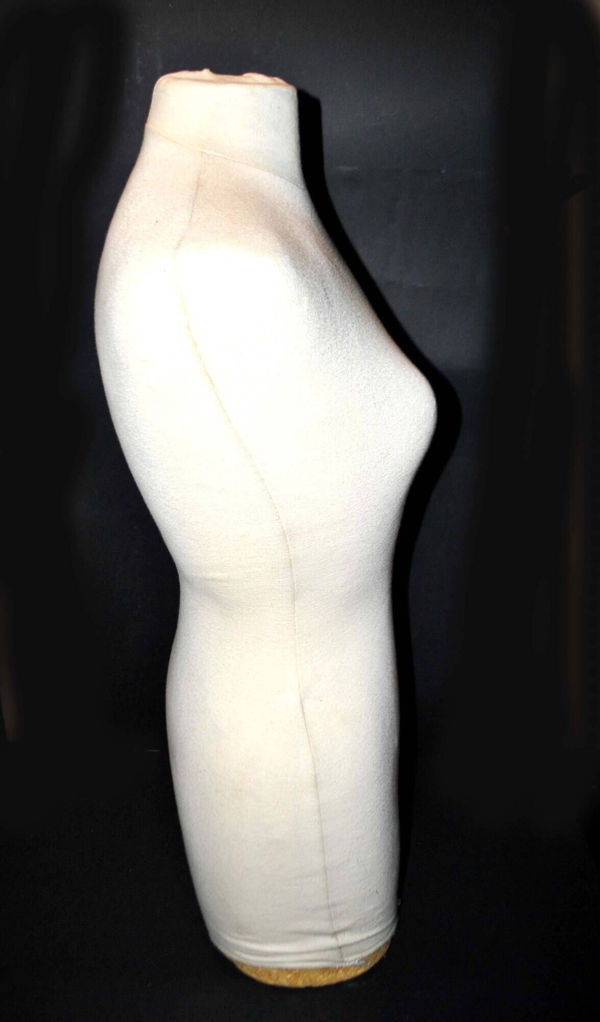 Vintage sewing bust - foam female fashion mannequin 1980
