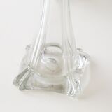 Transparent glass soliflore
