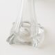 Transparent glass soliflore