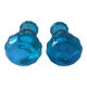 Pair of lagoon blue vases