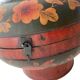 Large Chinese wedding box, polychrome wood, early 20th century.