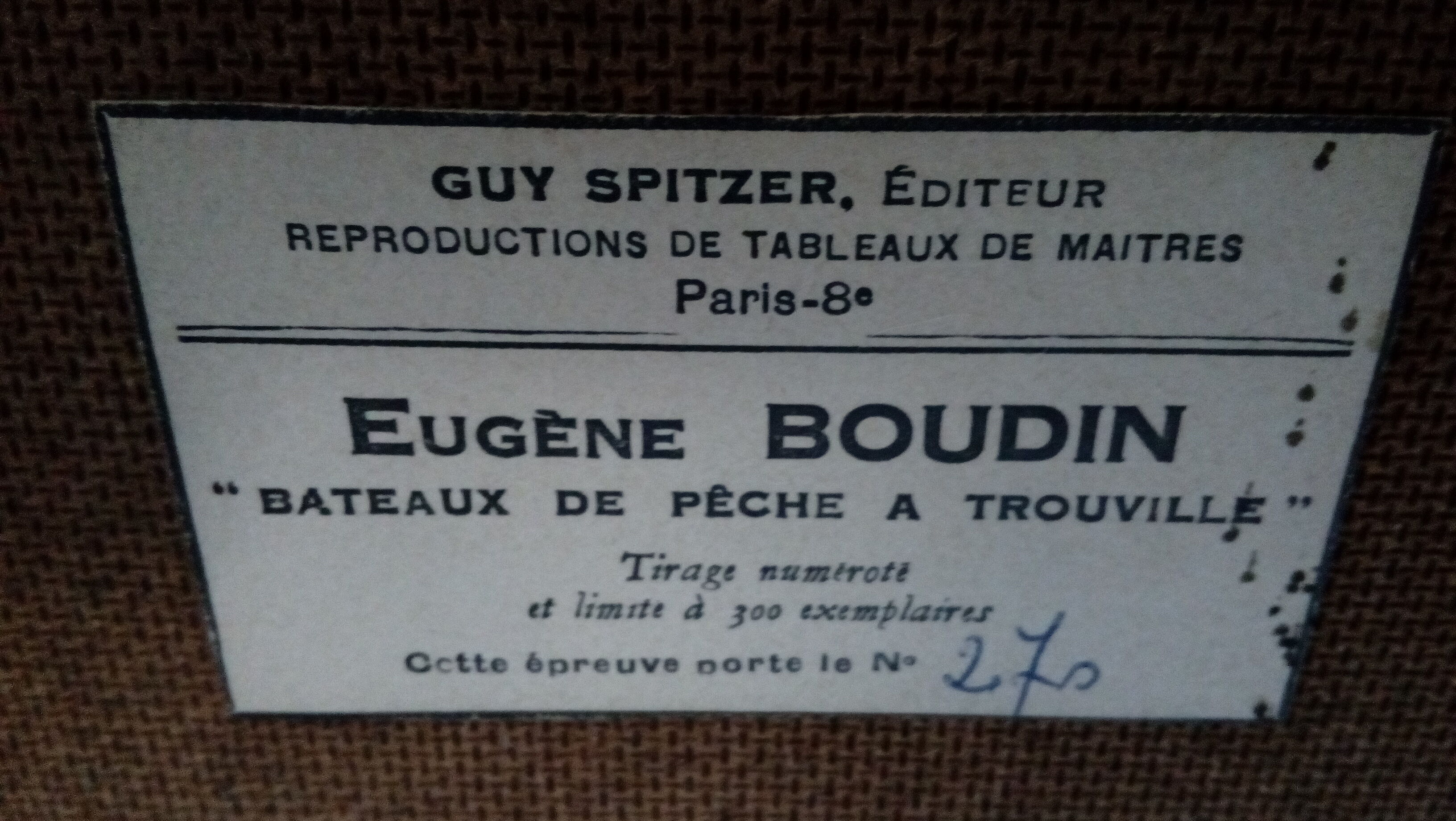 Marine lithograph reproduction table