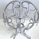 Lampshade hat chandelier pendant ceiling light decorative lamp with pearls and tassels