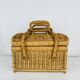 Vintage rattan basket, 1960s