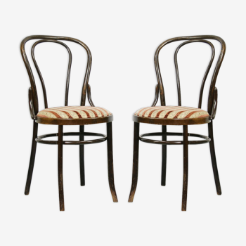 Chaises de salle à manger 18 en bois courbé, lot de 2