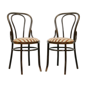 Chaises de salle à manger 18 en bois courbé, lot de 2