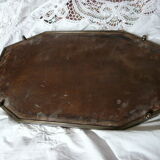 Mirror top art deco chrome bronze