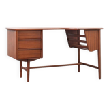 Mid-Century Kidney Shaped Danish Teak Desk, 1960s.