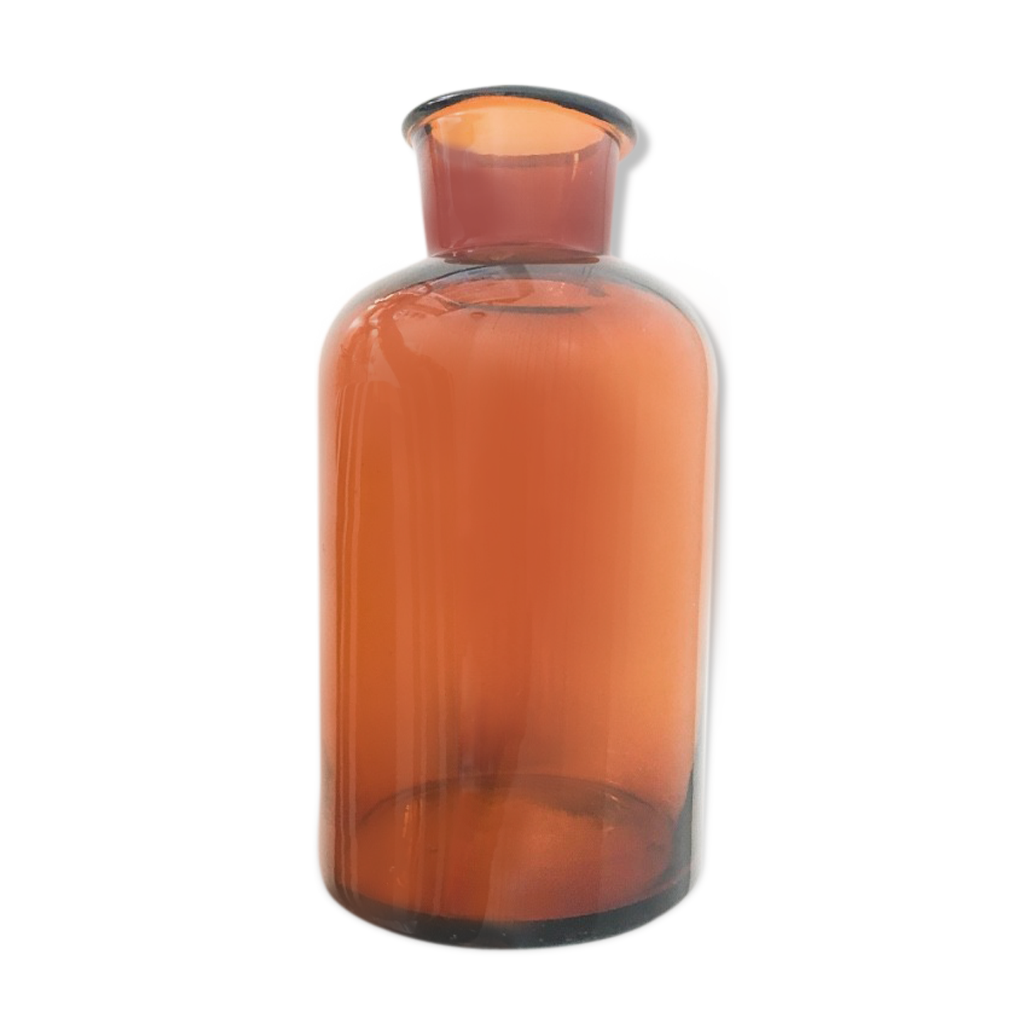 Amber apothecary flask