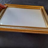 Antique frame with striated gilding