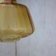 Amber glass hanging lamp 1960