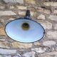 Antique cast iron and enamel wall lamp from the 1930s