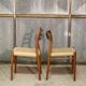 2x Niels O. Møller dining chair in teak Model 75, 1960s Denmark