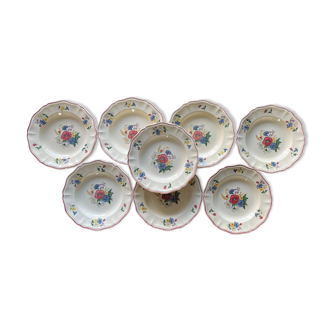 8 plates Sarreguemines Digoin
