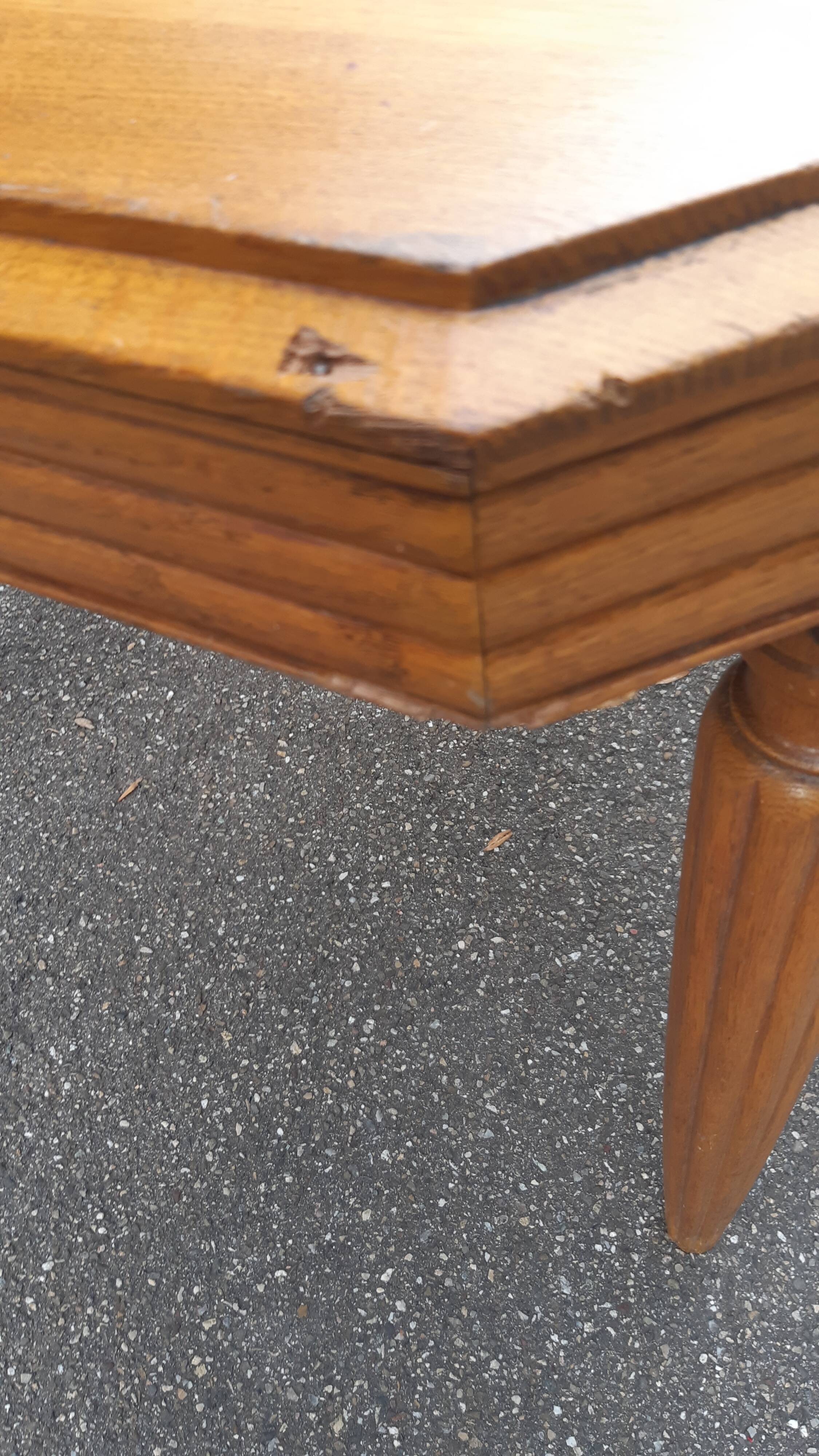 Solid oak art deco table