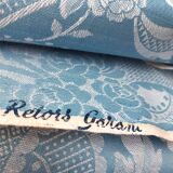 large blue and white damask country tablecloth 4m50 x 1m60