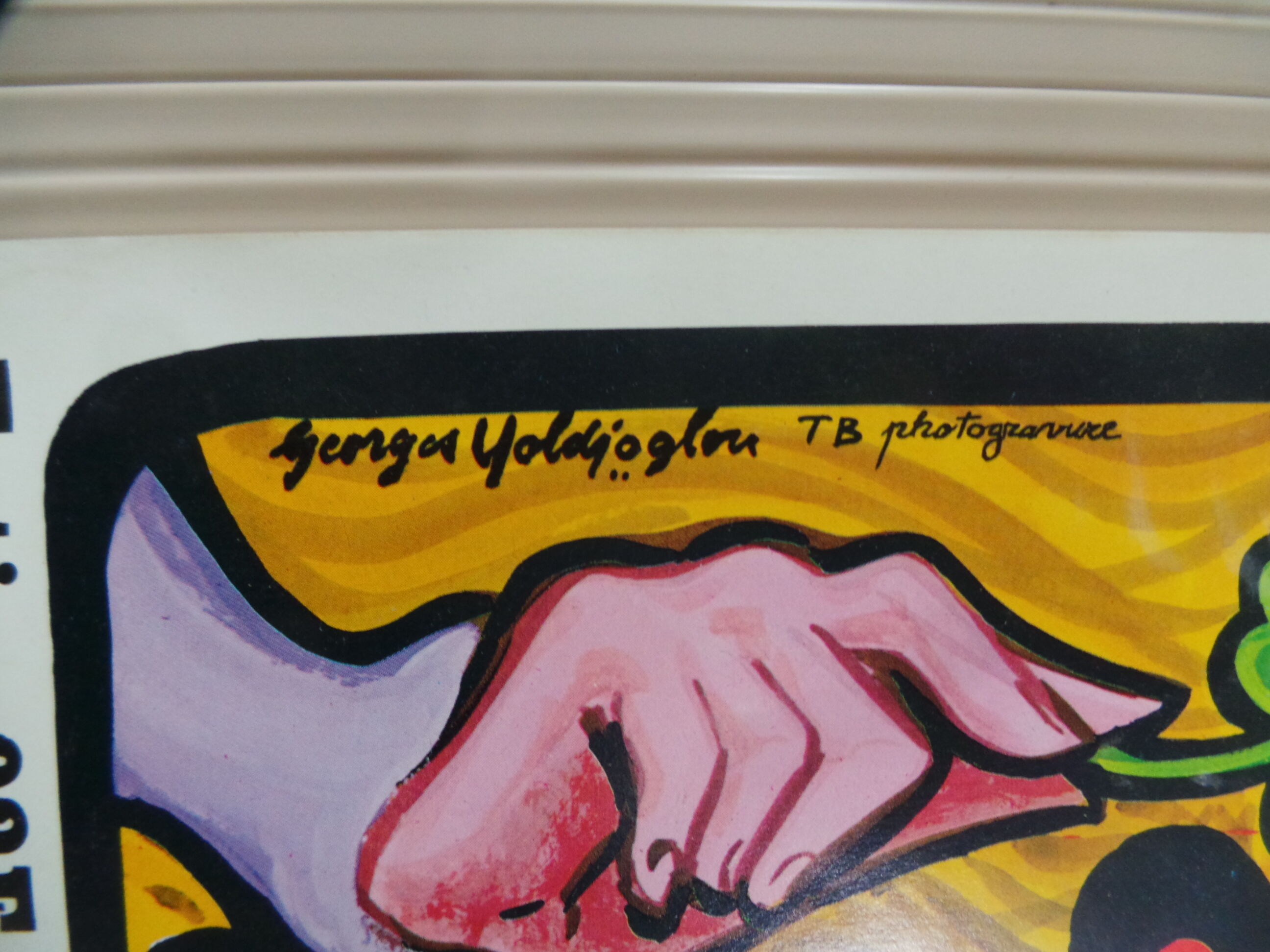 Original National Lottery poster Friday 13 illustrated by Georges Yoldjoglou