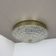 Glass flushmount wall light  peill and putzler lights attrib., germany, 1970s