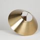 Patinated lamp in bronze and gilded steel circa 1990