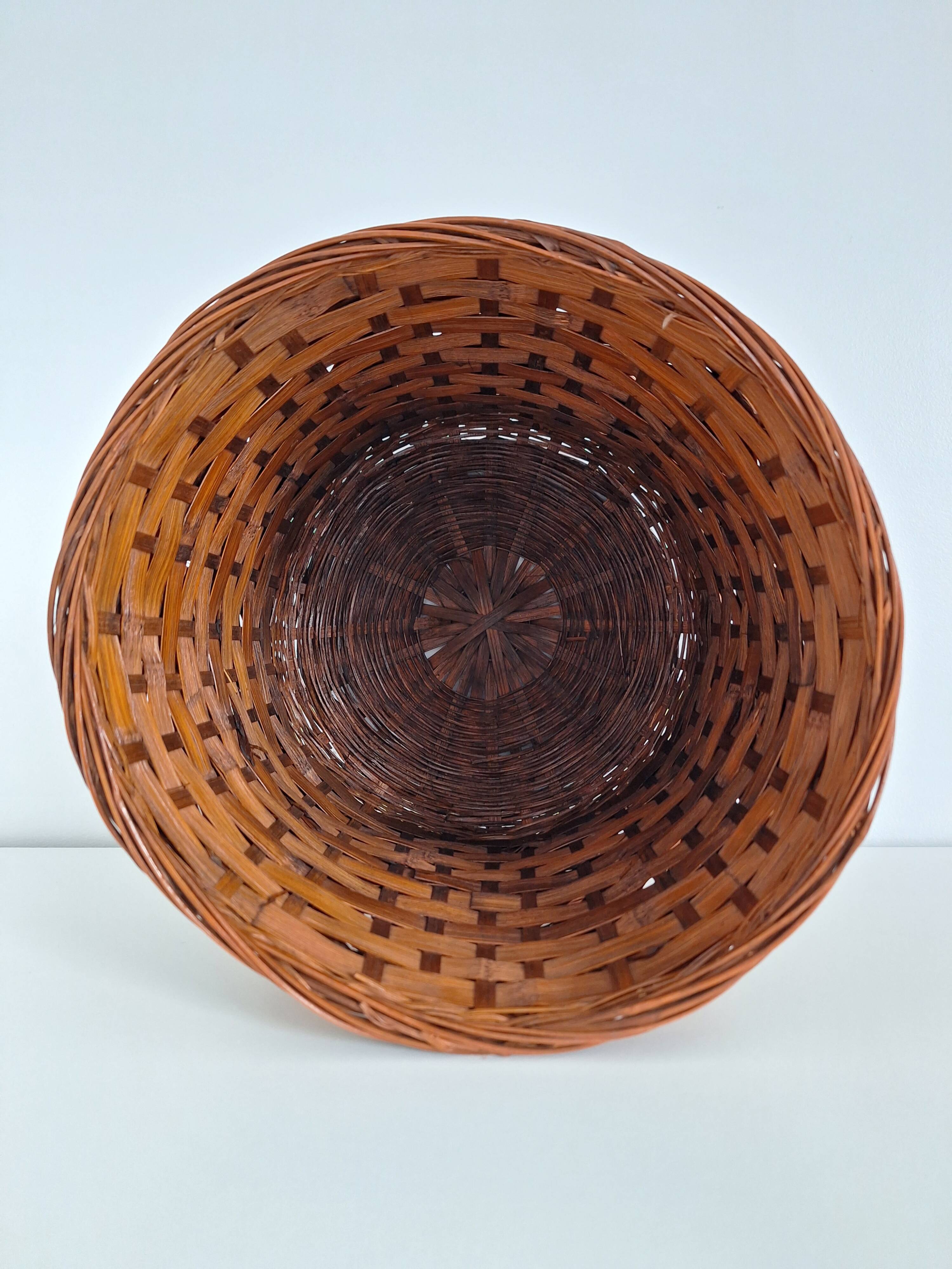 Wicker plant pot