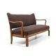 Solid Oak Sofa by Slagelse Møbelvaaek Denmark 1930s