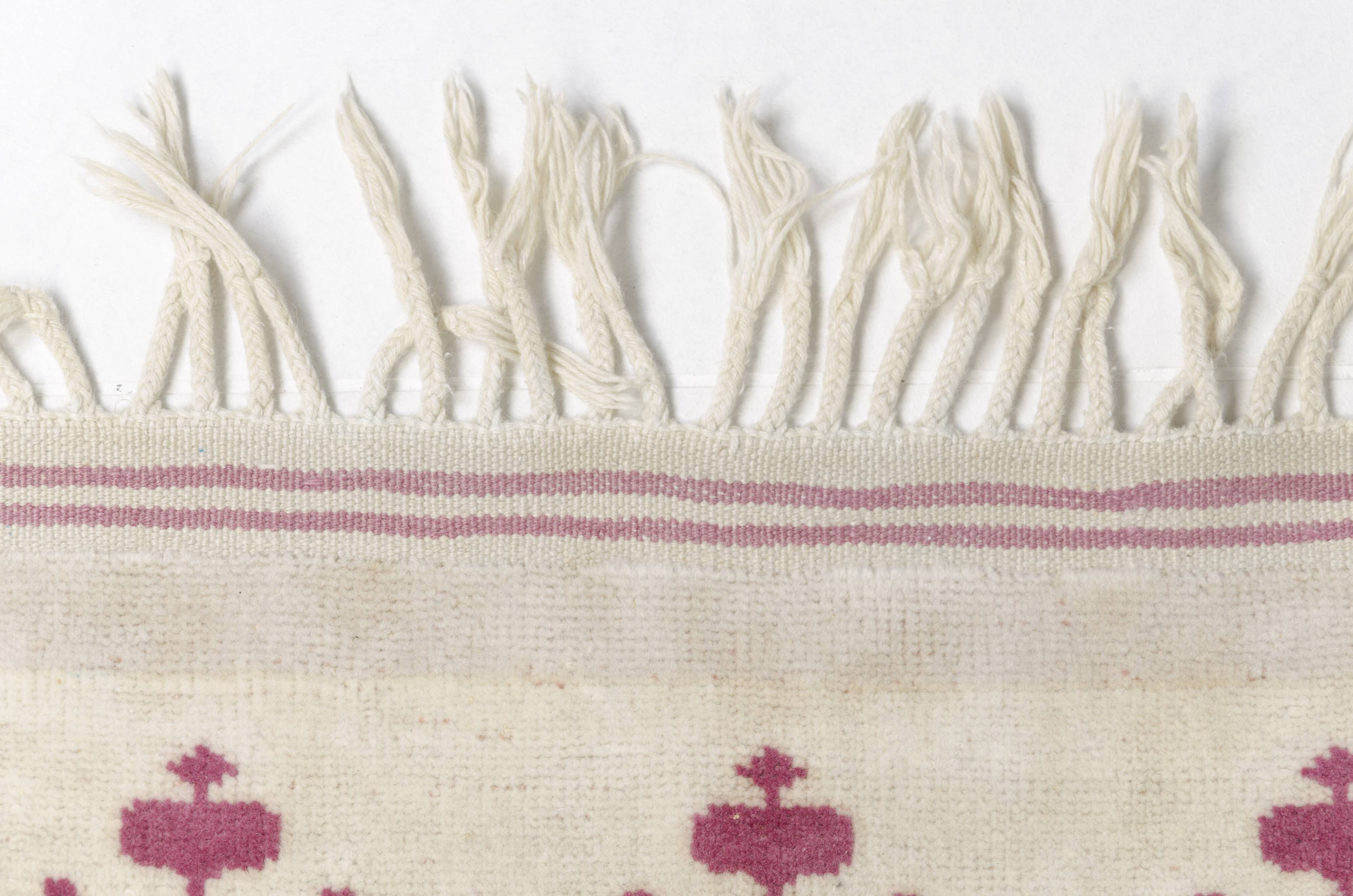 Oushak Handknotted Beige Rug-3600