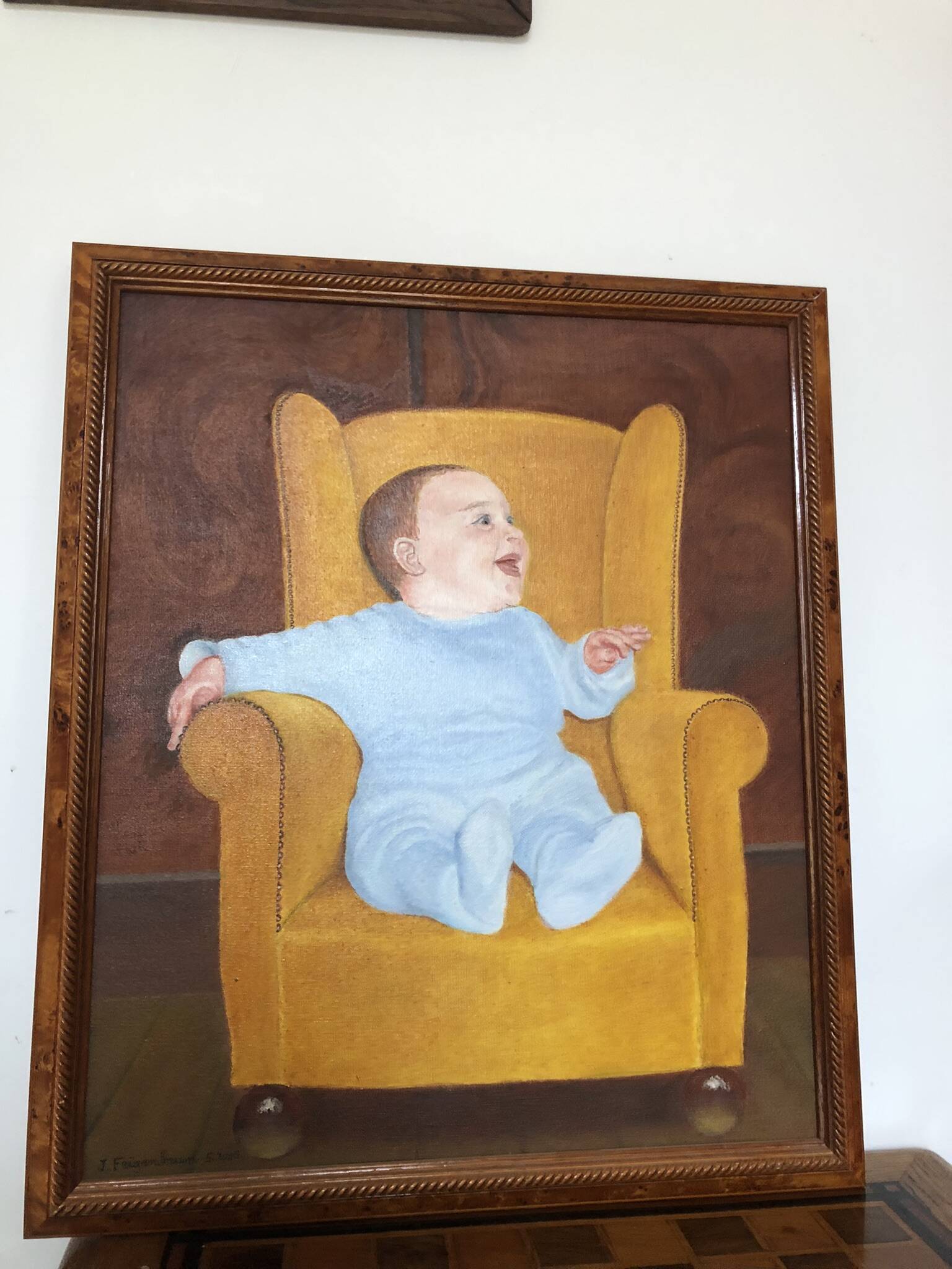 Child portrait painting