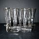Portieux? Set of 10 cut glass champagne flutes from 1900 bistro.