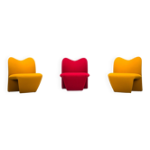 Multipla lounge chairs by Dillon & Wheeler for Kron Design, 1990s, set of 3