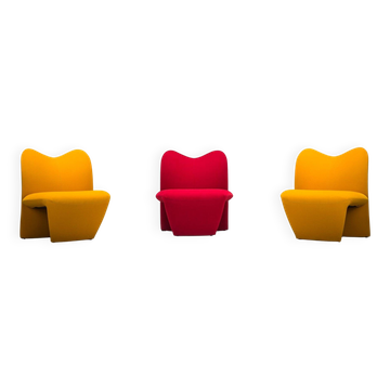 Chaises longues Multipla par Dillon & Wheeler pour Kron Design, années 1990, lot de 3