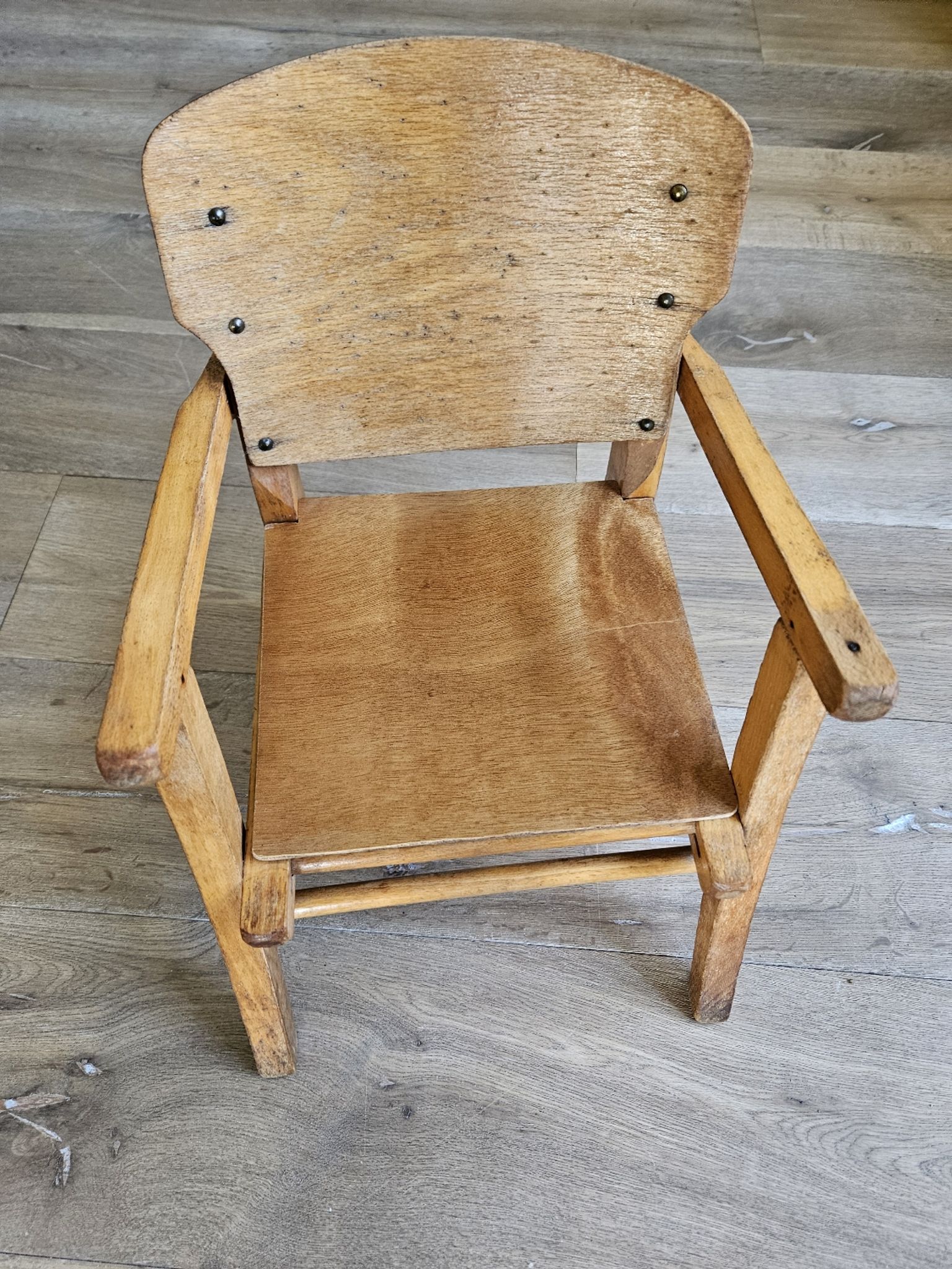 Children's wooden commode chair