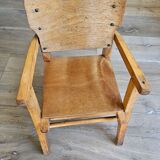 Children's wooden commode chair