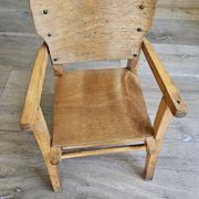 Children's wooden commode chair