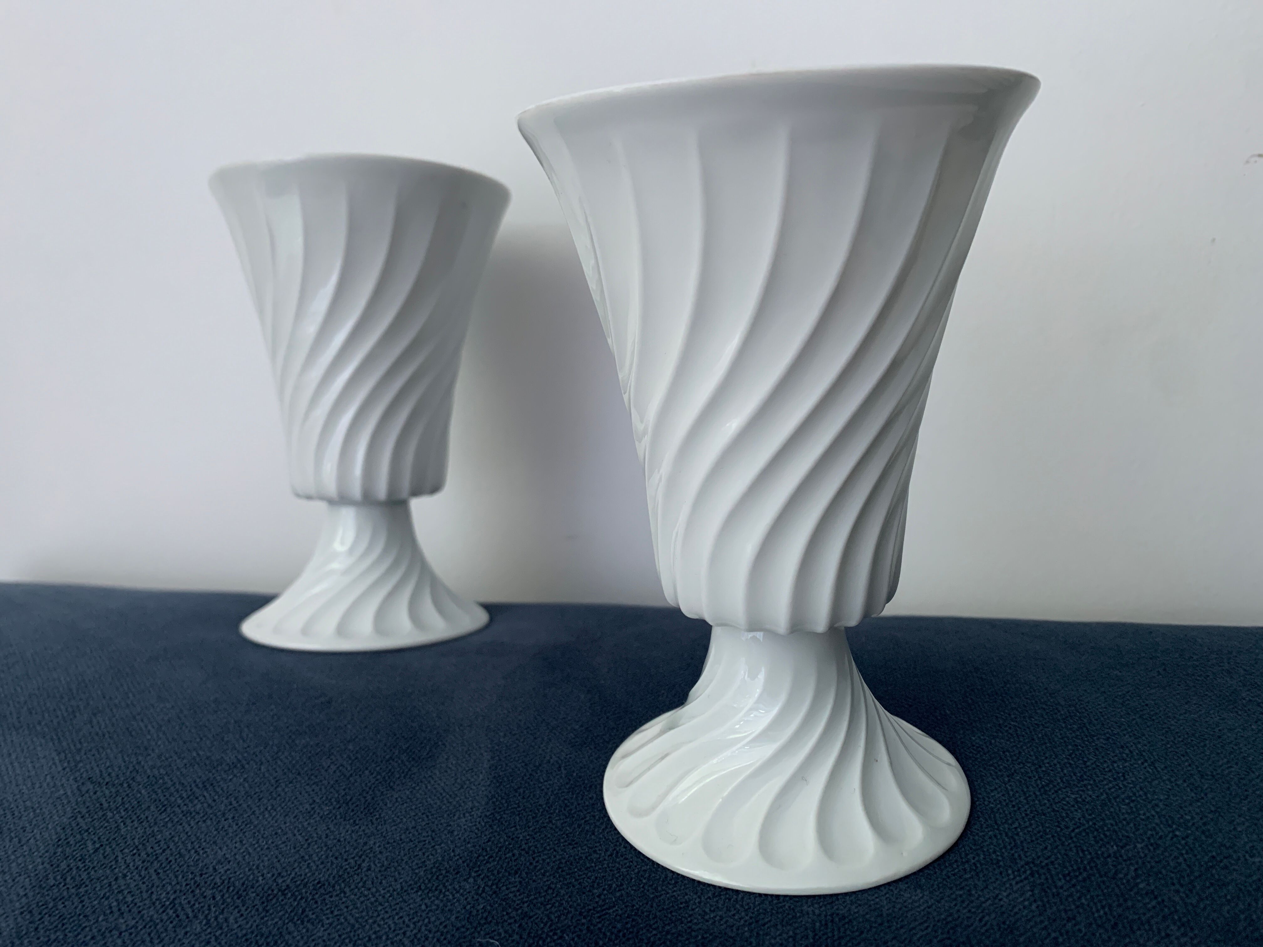 Pair of Haviland mazagrans in Limoges porcelain